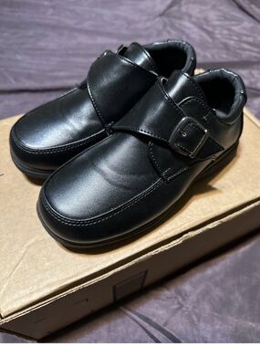 Josmo Black Boys Dress Shoes with Buckle